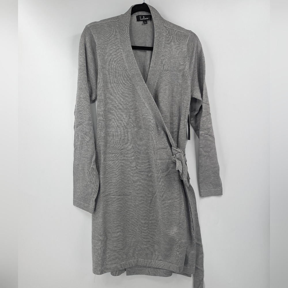 LULU'S Sweater Wrap Dress - bought NWT and wore once for family photos